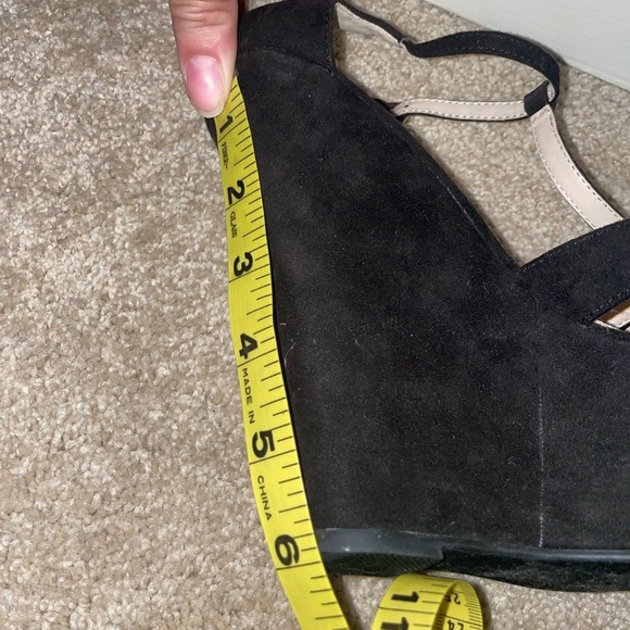 Fashion Focus Black Wedges with ankle strap NWOT - Picture 5 of 9